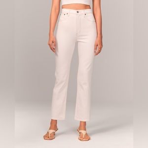 Abercrombie & Fitch Ultra High Rise Ankle Straight Jean